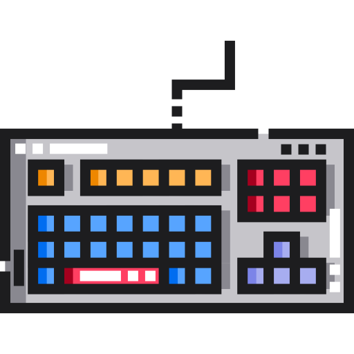 colored icon of a keyboard