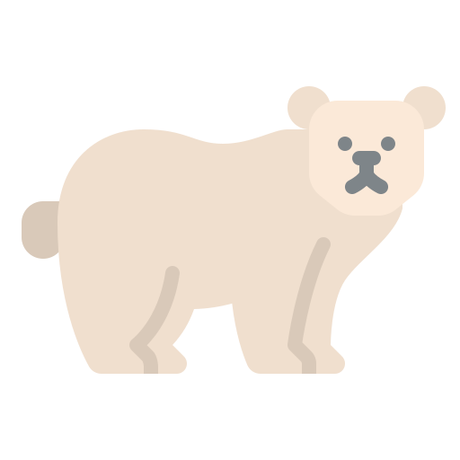 cartoon polar bear
