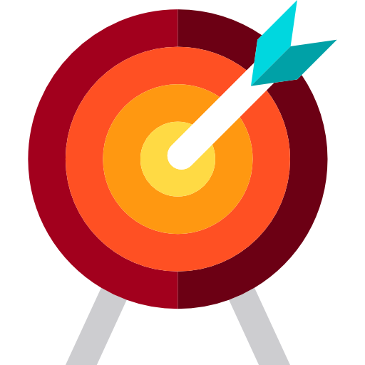 colored icon of a target